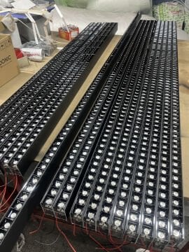 Tam Mercekli Led Linear Aydınlatma Osram Led Sıva Üstü Lineer Armatür 3x4 Cm Kasa