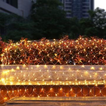 Balıkçı Ağı Led Yılbaşı Süsü 2x2 Metre 250 Ledli Ağ Yılbaşı Ağacı Süsü Fiş Tipi SNC-415