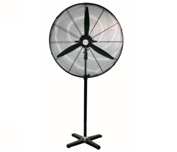 Kaşkar Taflan FS-750 250W 3 Kademeli Siyah Gövde Sanayi Tipi Ayaklı Vantilatörü 76CM