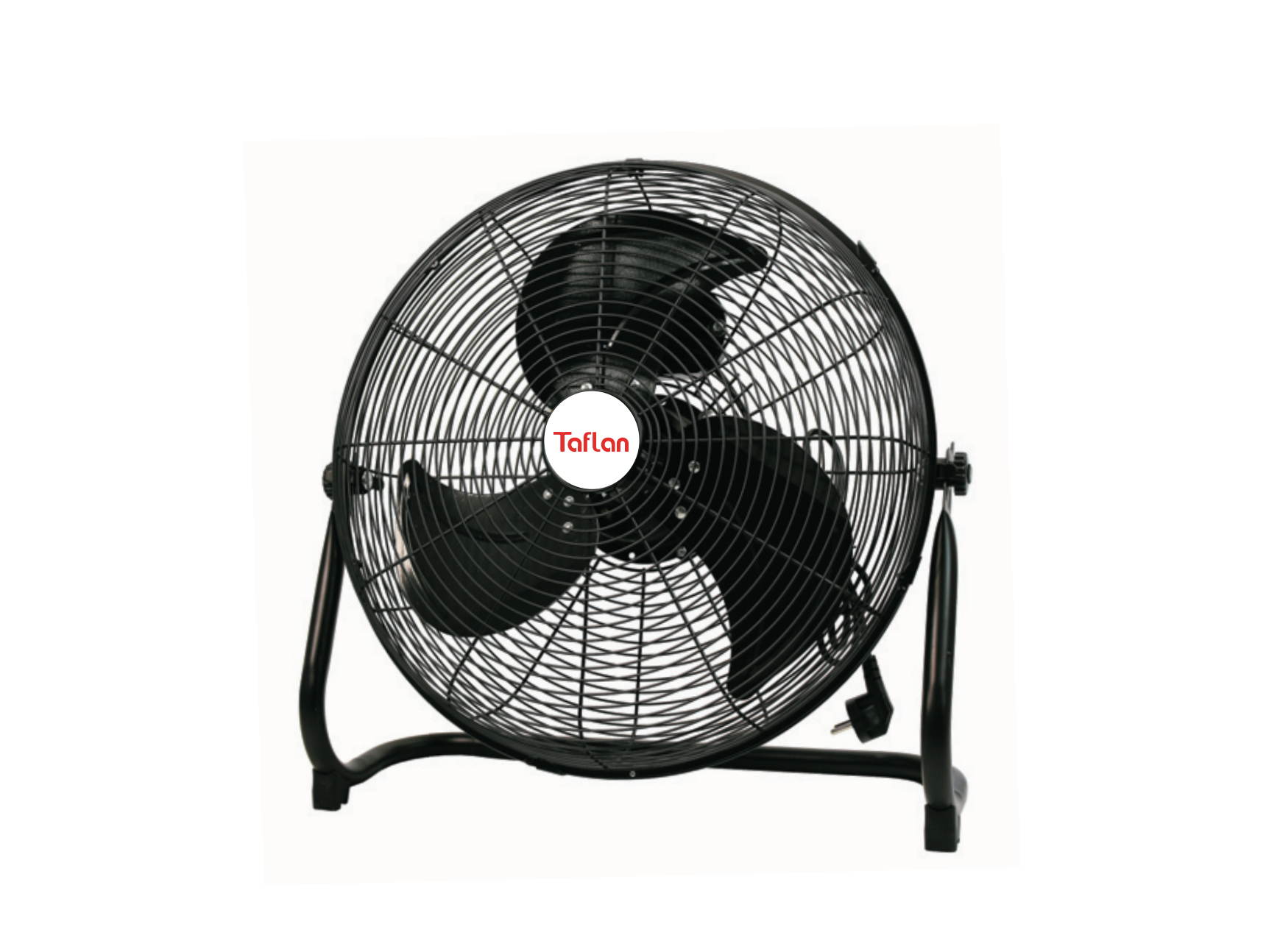 Kaşkar Taflan FF500-A 130W 3 Kademeli Siyah Gövde Sanayi Tipi Yer Masa Vantilatörü 52CM