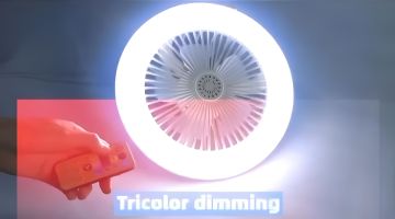 Cata Poyraz 42W 3 Renk Yanma Modlu Dimlenebilir Fan Led Ampul Aydınlatma CT-1153