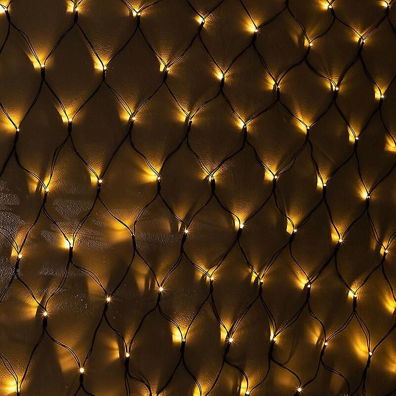 Balıkçı Ağı Flament Led Yılbaşı Süsü 2x2 Metre 250 Ledli Ağ Yılbaşı Ağacı Süsü Yeşil Kablolu SNC-416