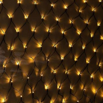 Balıkçı Ağı Flament Led Yılbaşı Süsü 2x2 Metre 250 Ledli Ağ Yılbaşı Ağacı Süsü Yeşil Kablolu SNC-416