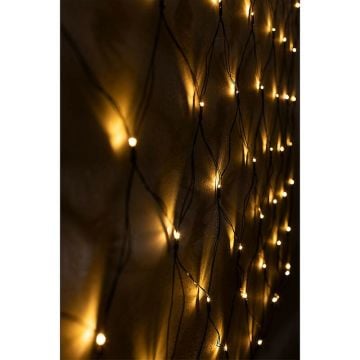 Balıkçı Ağı Flament Led Yılbaşı Süsü 2x2 Metre 250 Ledli Ağ Yılbaşı Ağacı Süsü Yeşil Kablolu SNC-416