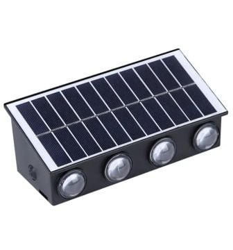 Cata 20W Solar Şarjlı Led Duvar Bahçe Aydınlatma Aplik Gün Işığı CT-8010