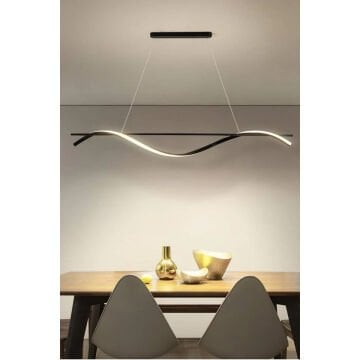 Sarmaşık Modern Led Avize Sarkıt Linear Aydınlatma Sarkıt Lineer Avize 4000K (Natural Işık) - Beyaz