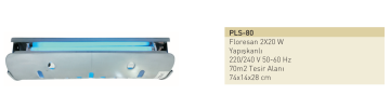 Taflan PLS-80 2x20W Vızz Cızz Yapışkanlı Sinek Cihazı