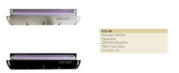 Taflan KYS-80 2x20W Vızz Cızz Yapışkanlı Sinek Cihazı