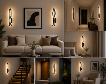 Piscine Modern Led Duvar Apliği Dekoratif Aplik Duvar Aydınlatma