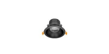 Goya 8 Watt Yuvarlak Dimlenebilir Samsung Ledli Spot Armatür GY 1735-8 2700K (Sarı Işık) - Siyah - Siyah - Dimsiz