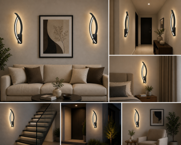 Leaf Modern Led Duvar Apliği Dekoratif Aplik Duvar Aydınlatma