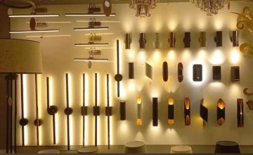 Gold Kasa Ayna ve Tablo Üstü Flüt Aplik 35CM