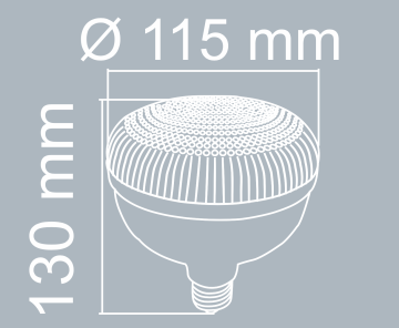 Noas 40 Watt E27 Duylu Kristal Torch Led Ampul YL95-4011
