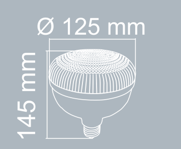 Noas 50 Watt E27 Duylu Kristal Torch Led Ampul YL95-5011