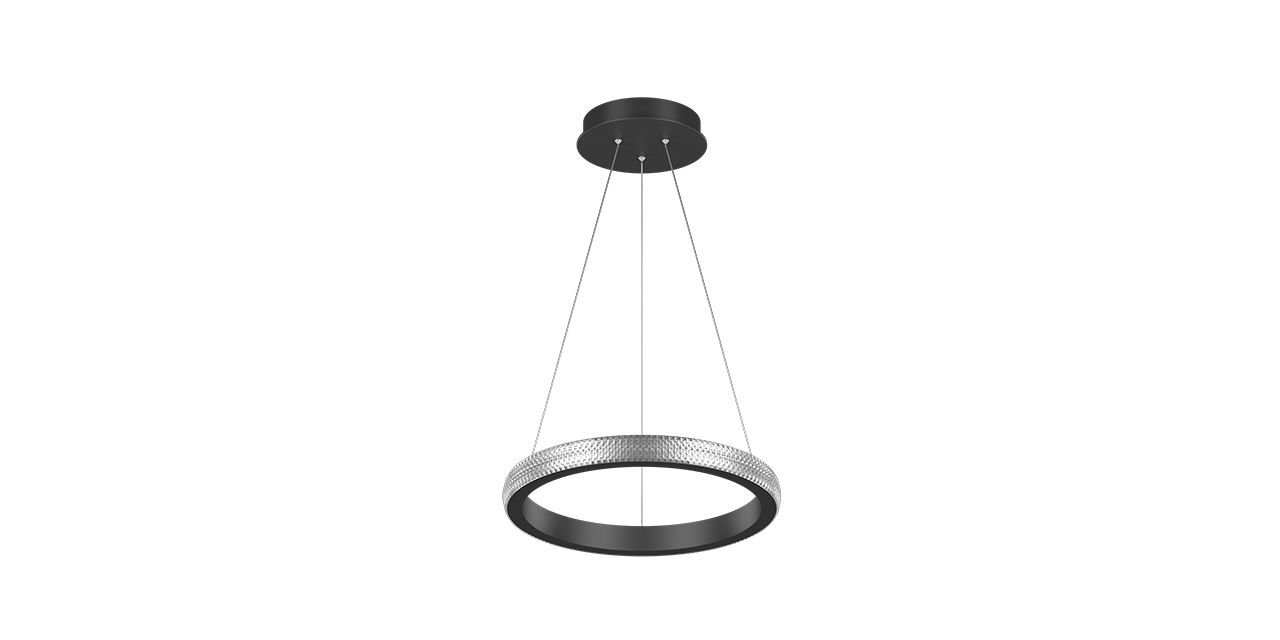 Goya 40 Watt Samsung Ledli Dekoratif Sarkıt Yuvarlak Kristal Linear Aydınlatma 40CM GY 8260-40