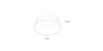 Goya 8 Watt Yuvarlak Samsung Ledli Spot Armatür GY 1750-8