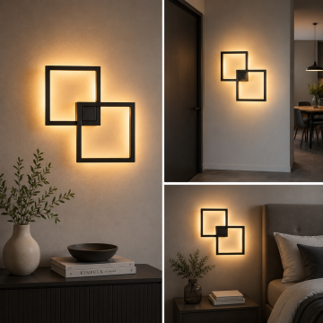 Overlap Modern Led Duvar Apliği Dekoratif Aplik Duvar Aydınlatma