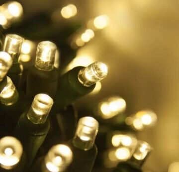Renkli Bahçe Led Saçak Yılbaşı Süsü 10 Metre 100 Ledli Saçak Yılbaşı Ağacı Süsü Fiş Tipi SNC-507
