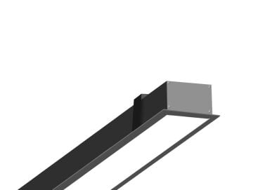 Samsung Ledli Sıva Altı Led Lineer Armatür 5x4x3 Cm Profil 80 Cm Linear Aydınlatma 4000K (Natural Işık) - Siyah
