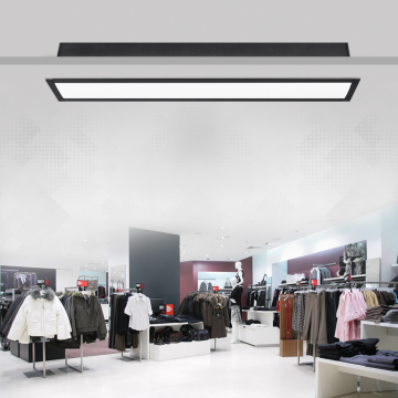 Samsung Ledli Sıva Altı Led Lineer Armatür 5x4x3 Cm Profil 80 Cm Linear Aydınlatma 4000K (Natural Işık) - Siyah