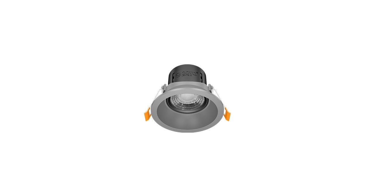 Goya 8 Watt Yuvarlak Dimlenebilir Samsung Ledli Spot Armatür GY 1735-8 3000  K (Gün Işığı) - Siyah - Titanyum - Dimsiz