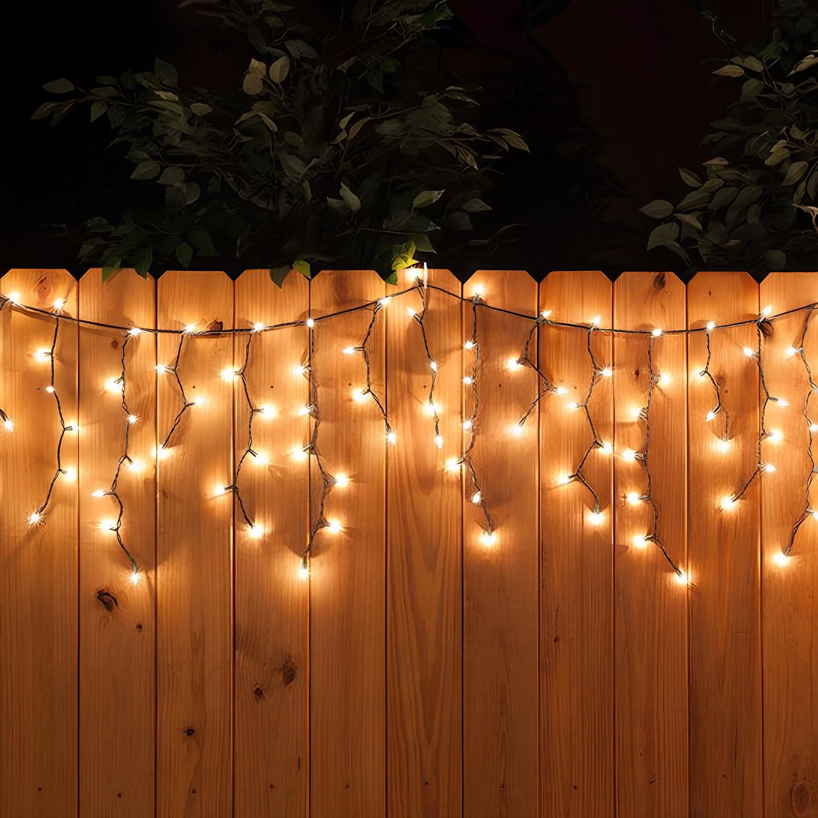 Saçak Bahçe Led Yılbaşı Süsü 2 Metre 144 Ledli Ağ Yılbaşı Ağacı Süsü Fiş Tipi SNC-512