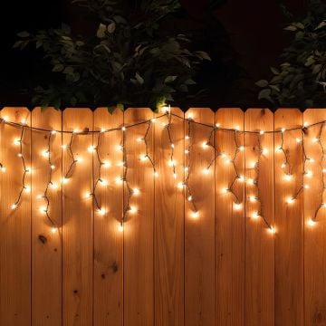 Saçak Bahçe Led Yılbaşı Süsü 2 Metre 144 Ledli Ağ Yılbaşı Ağacı Süsü Beyaz Kablo SNC-512