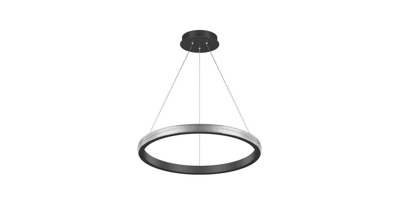 Goya 60 Watt Samsung Ledli Dekoratif Sarkıt Yuvarlak Kristal Linear Aydınlatma 60CM GY 8260-60