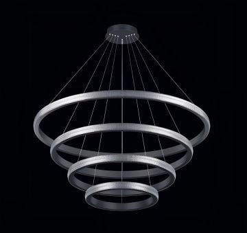 Goya 60 Watt Samsung Ledli Dekoratif Sarkıt Yuvarlak Kristal Linear Aydınlatma 60CM GY 8260-60