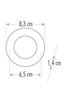 Cata 3 Watt Led Panel Aydınlatma Gömme Led Panel Armatürü Alüminyum Kasa ct-5144