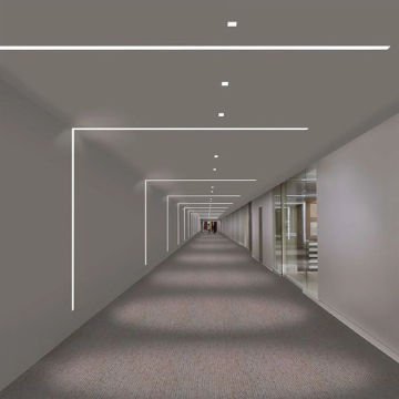 Samsung Ledli Sıva Altı Led Lineer Armatür 5x4x3 Cm Profil 100 Cm Linear Aydınlatma 4000K (Natural Işık) - Beyaz