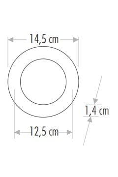 Cata 9 Watt Led Panel Aydınlatma Gömme Led Panel Armatürü Alüminyum Kasa ct-5146