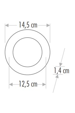 Cata 9 Watt Led Panel Aydınlatma Gömme Led Panel Armatürü Alüminyum Kasa ct-5146 3000  K (Gün Işığı)
