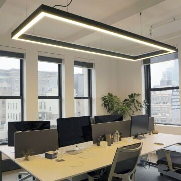 Dikdörtgen Linear Aydınlatma Modern Led Avize Lineer Armatür