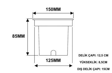 Sıva Altı Led Bahçe Yol ve Zemin Peyzaj Aydınlatma Armatürü 6-9W Zemin Spot