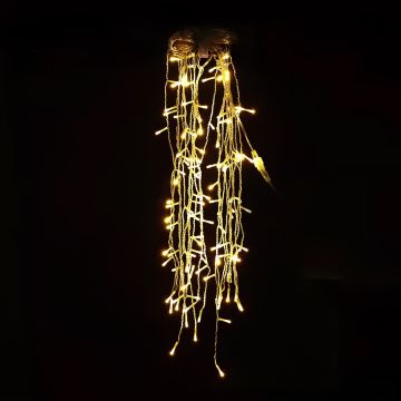 Saçak Karma Işık Flaşlı Led Yılbaşı Süsü 2x1,5 Metre 240 Ledli Yılbaşı Ağacı Süsü Fiş Tipi SNC-519