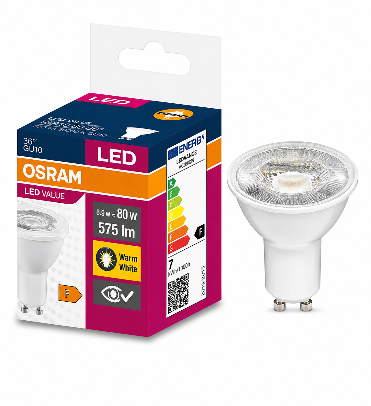 Osram 4,5 Watt GU10 Duylu Çanak Ampul 3000K Gün Işığı AC62643