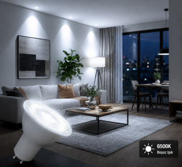 Osram 4,5 Watt GU10 Duylu Çanak Ampul 6500K Beyaz Işık AC62645