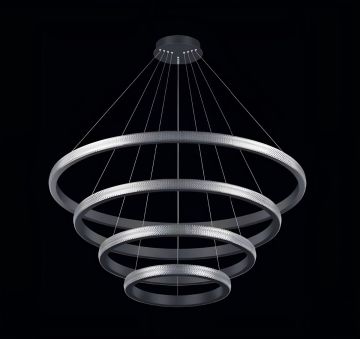 Goya 100 Watt Samsung Ledli Dekoratif Sarkıt Yuvarlak Kristal Linear Aydınlatma 100CM GY 8260-100