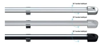 Sıva Üstü Yuvarlak Profil Hareketli Led Rigid Bar Aydınlatma Armatürü YRB 2835-72/15-12