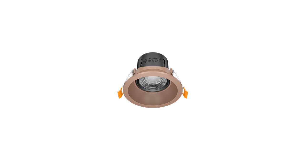 Goya 8 Watt Yuvarlak Dimlenebilir Samsung Ledli Spot Armatür GY 1735-8 6500K (Beyaz Işık) - Siyah - Rose - Dimli