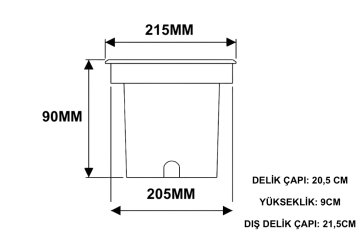 Sıva Altı Led Bahçe Yol ve Zemin Peyzaj Aydınlatma Armatürü 18W Zemin Spot