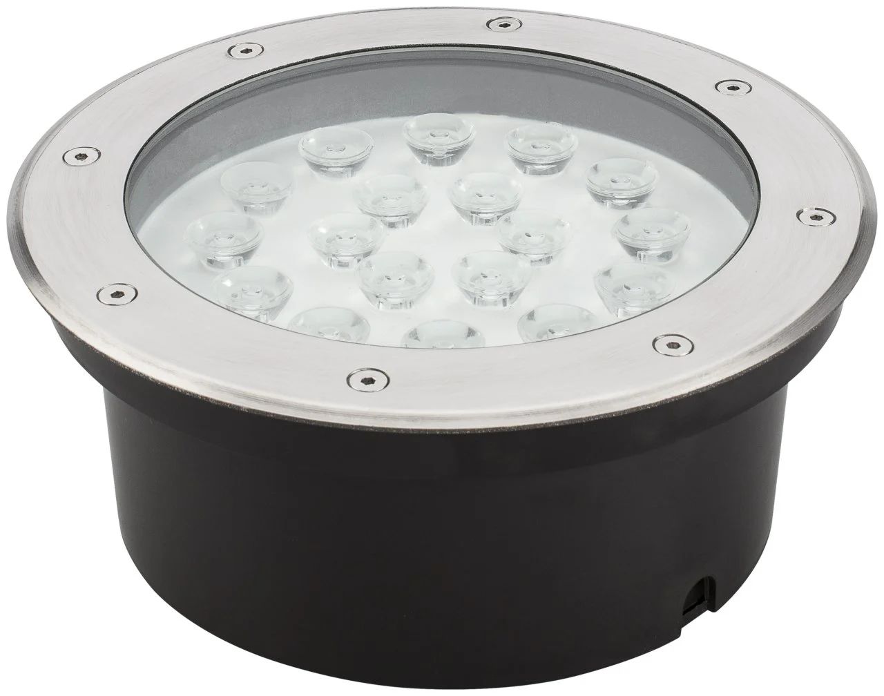 Sıva Altı Led Bahçe Yol ve Zemin Peyzaj Aydınlatma Armatürü 18W Zemin Spot MAVİ - IP67 Su Korumasız - 24 Volt