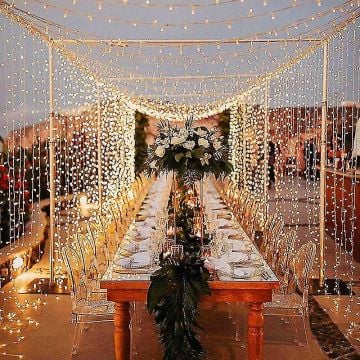 Flaşlı Sarkıt Saçak Led Yılbaşı Süsü 2x5 Metre 1000 Ledli Saçak Yılbaşı Ağacı Süsü Beyaz Kablo SNC-606