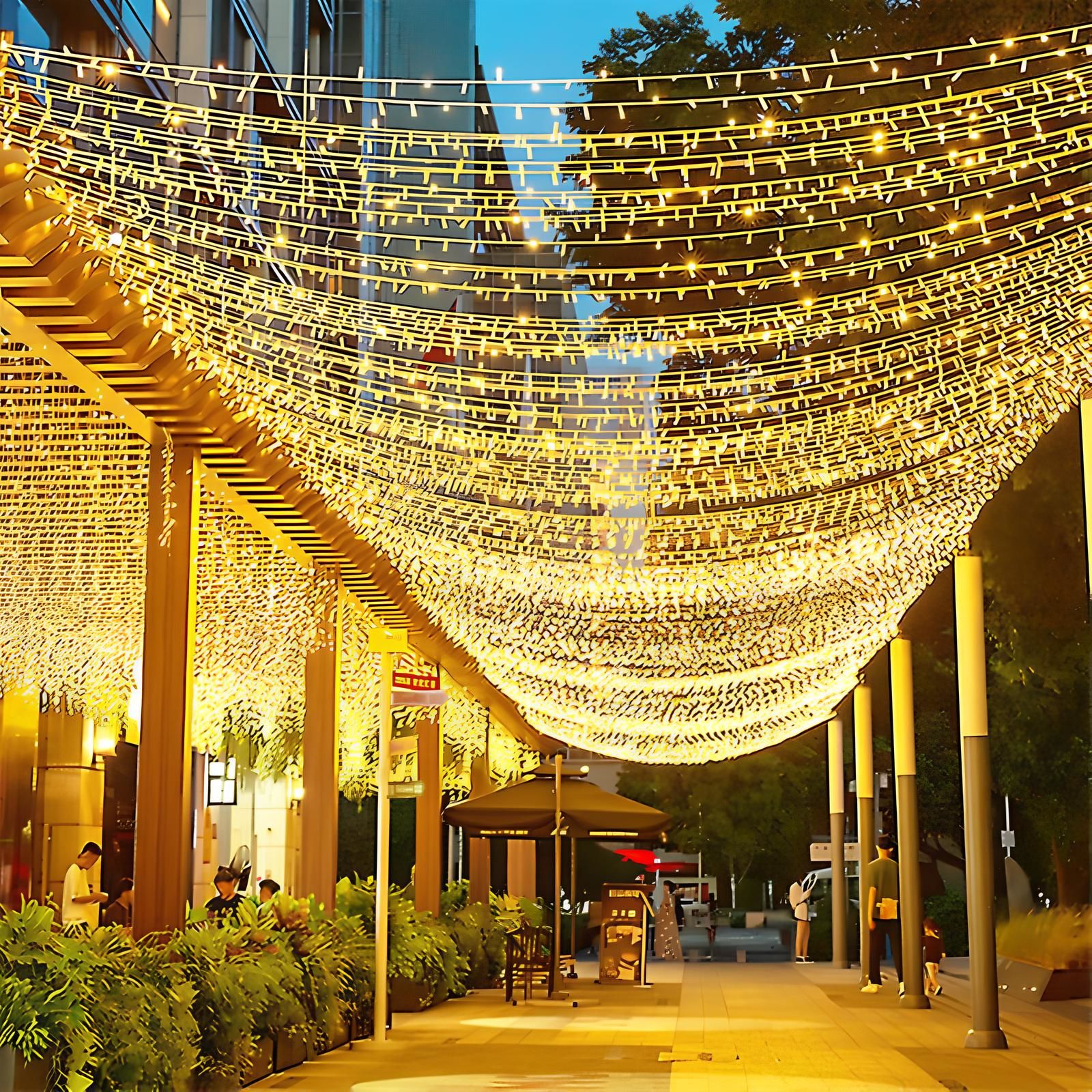 Flaşlı Sarkıt Saçak Led Yılbaşı Süsü 2x5 Metre 1000 Ledli Saçak Yılbaşı Ağacı Süsü Fiş Tipi SNC-606