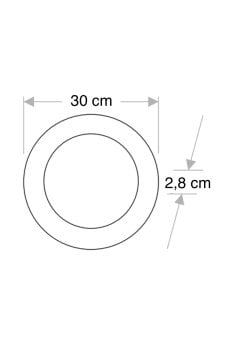 Cata 30 Watt Sıva Üstü Yuvarlak Led Panel Aydınlatma CT-5273 6400K (Beyaz Işık)