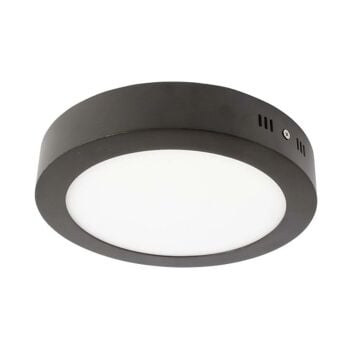Cata 18 Watt Sıva Üstü Yuvarlak Led Panel Aydınlatma Siyah Kasa CT-5235