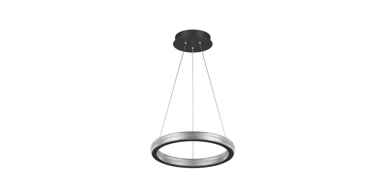 Goya 80 Watt Samsung Ledli Dekoratif Sarkıt Yuvarlak Kristal Linear Aydınlatma 40CM GY 8261-40