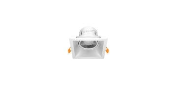 Goya 8 Watt Kare Dimlenebilir Samsung Ledli Spot Armatür GY 1736-8 2700K (Sarı Işık) - Beyaz - Beyaz - Dimsiz
