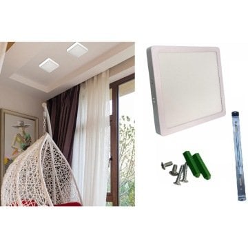 Cata 30 Watt Sıva Üstü Kare Led Panel Aydınlatma CT-5274 3200K (Gün Işığı)